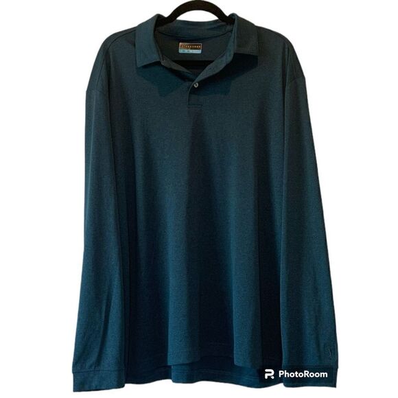 NWT PGA Tour Men's Sz XL Long-Sleeve Polo Shirt - Picture 1 of 3